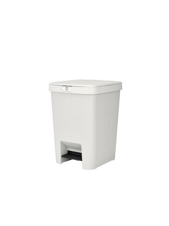 Brabantia Stepup Plastic Waste Bin with Pedal Grey 25lt