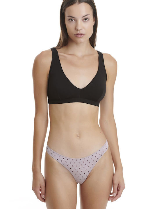 Bamboo Damen Zeichenfolge 2Pack Multicolor