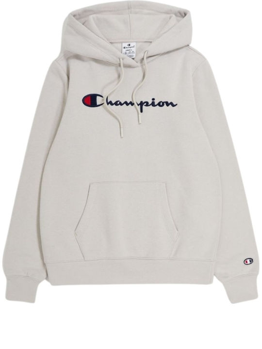 Champion Women's Hooded Sweatshirt Beige