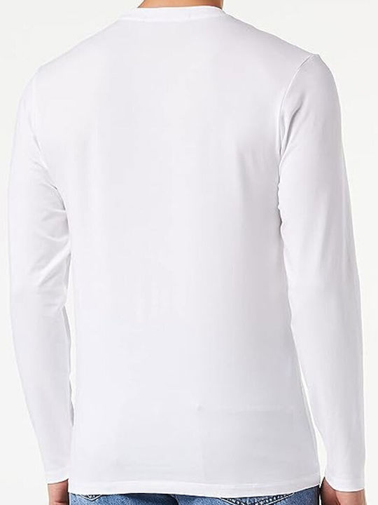 Karl Lagerfeld Men's Long Sleeve Undershirt White