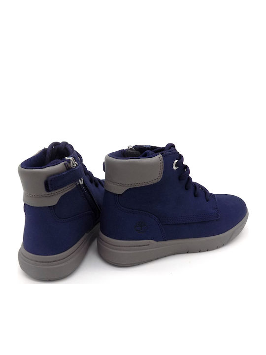 Seneca Bay Lederne Kinderstiefeletten mit Reißverschluss Blau