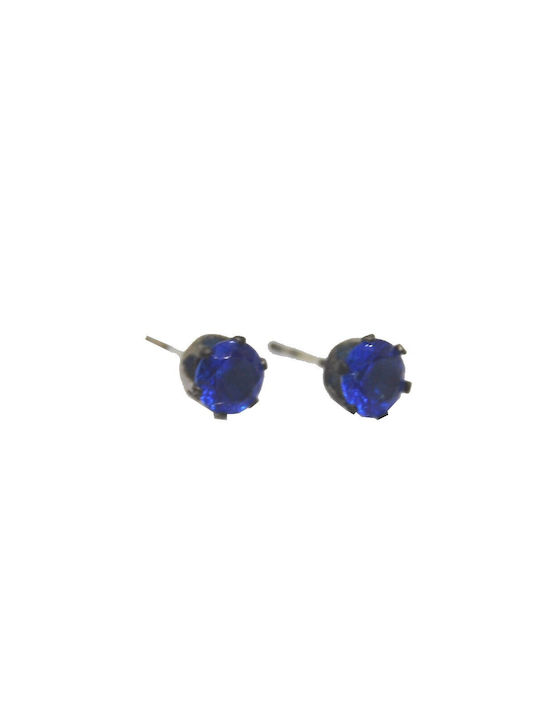 FantazyStores Earrings made of Steel Gold Plated Blue