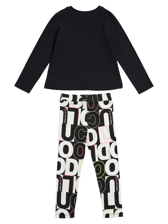 Sprint Kinder Set mit Leggings Winter 2Stück Schwarz