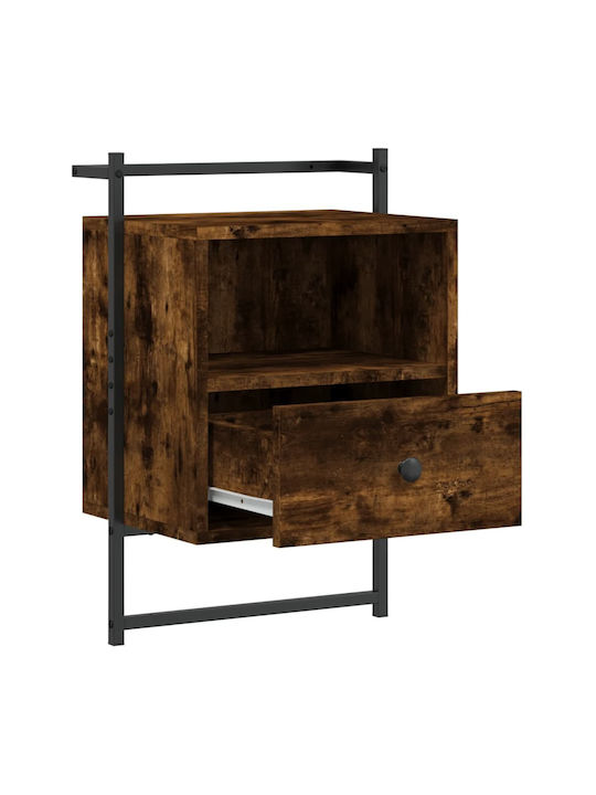 Nachttische Metall Smoky Oak 2Stück 40x30x61cm
