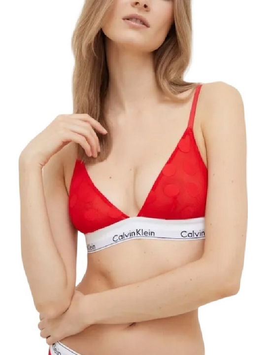Calvin Klein Bralette Σουτιέν Κόκκινο
