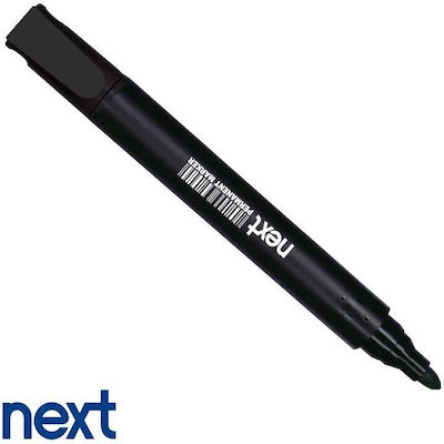 Next Permanent Markers Black 12pcs