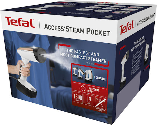 Tefal Kleiderdampfer Hand 1300W mit Behälter 120ml Weiß