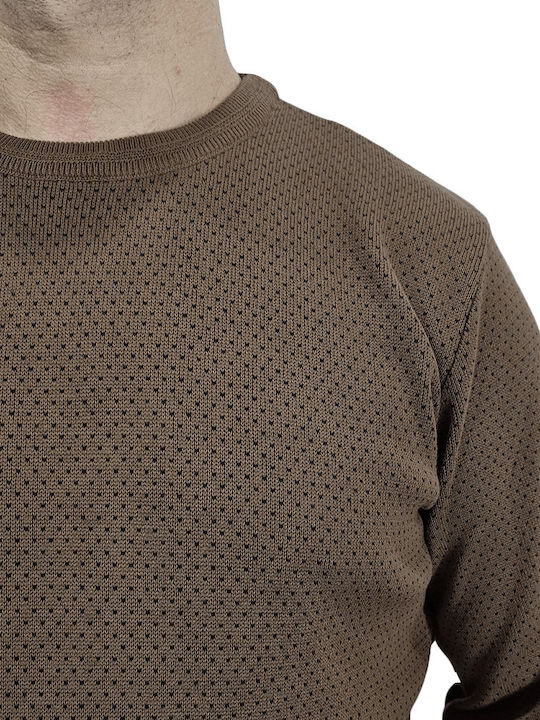 Side Effect Men's Long Sleeve Sweater Brown