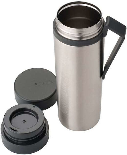 Brabantia Recycelbare Thermosflasche Rostfreier Stahl 500ml Silber