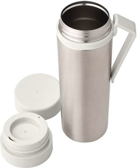 Brabantia Recycelbares Thermosflasche Rostfreier Stahl 500ml Silber
