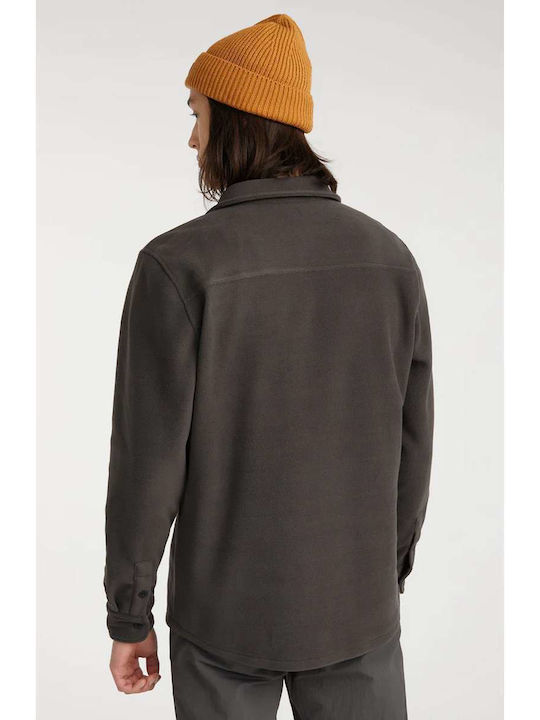Langärmeliges Overshirt Grau