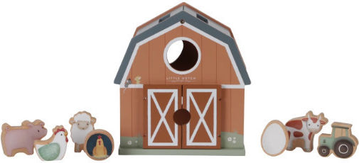 Little Dutch Shape Sorting Toy Farm made of Wood for 18++ Months