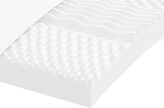 vidaXL Единичен Матрак 80x200x10см