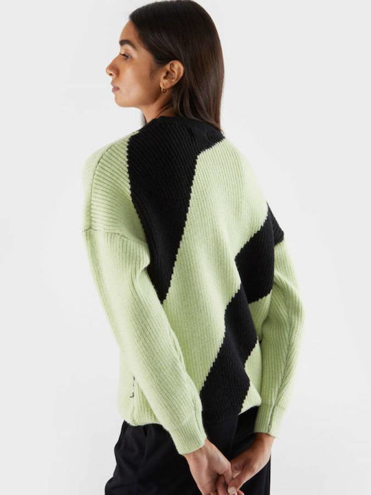 Compania Fantastica Women's Long Sleeve Sweater Green