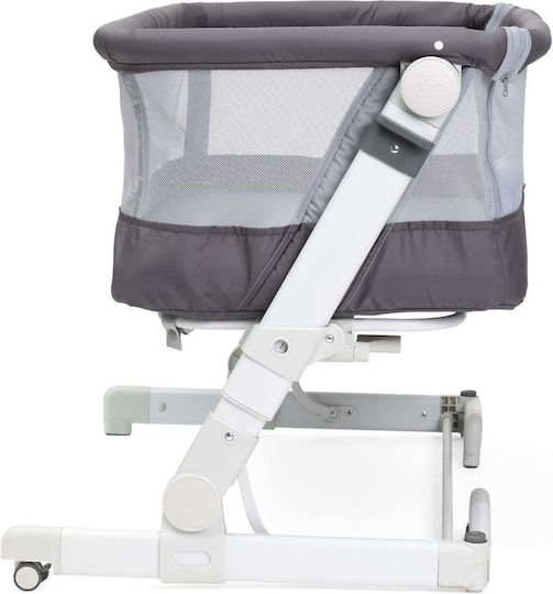 Chicco Wiege Next2Me Pop-Up mit Matratze, Seitlicher Öffnung und Rädern Gray