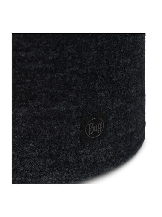 Buff Beanie Unisex Fleece Σκούφος Πλεκτός σε Μαύρο χρώμα