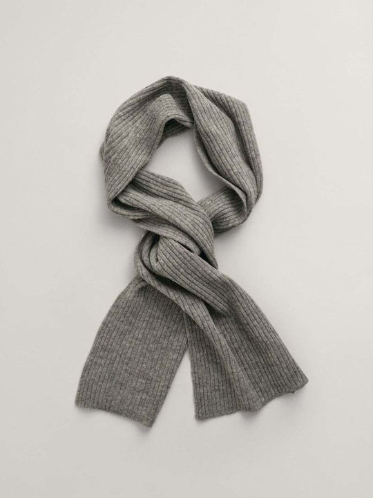 Unisex Set with Beanie Knitted in Gray color