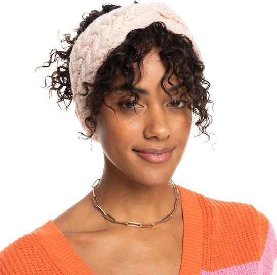 Pink Breath Γυναικείο Headband Πλεκτό σε Ροζ χρώμα