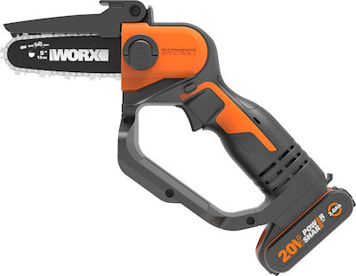 Worx Pruning Chainsaw Battery Brushless 20V 1.1kg with Bar 12cm