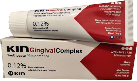 Kin Gingival Complex 0.12% Chlorhexidine Οδοντόκρεμα με Χλωρεξιδίνη κατά της Ουλίτιδας 75ml