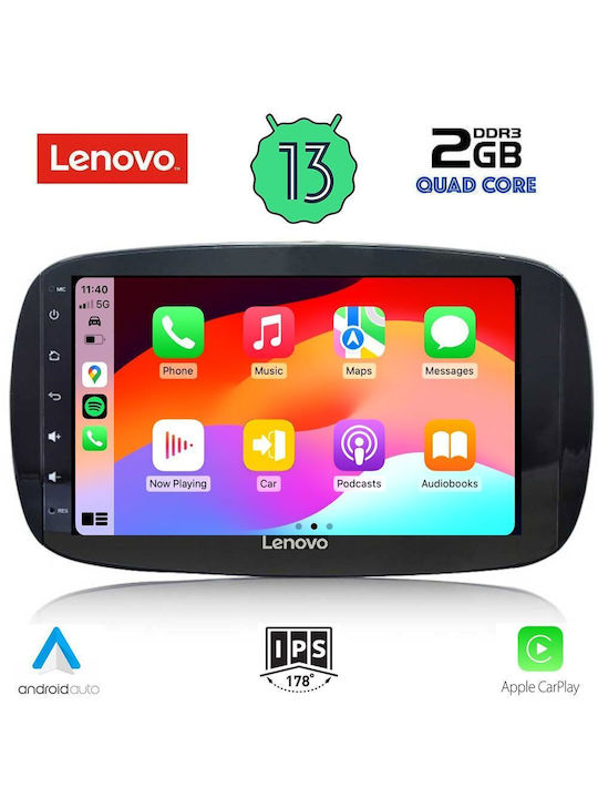 Lenovo Sistem Audio Auto pentru Smart PentruDoi 2016> (Bluetooth/USB/WiFi/GPS/Apple-Carplay/Android-Auto) cu Ecran Tactil 9"