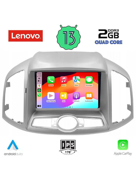Lenovo Sistem Audio Auto pentru Chevrolet Captiva 2012> (Bluetooth/USB/WiFi/GPS/Apple-Carplay/Android-Auto) cu Ecran Tactil 9"