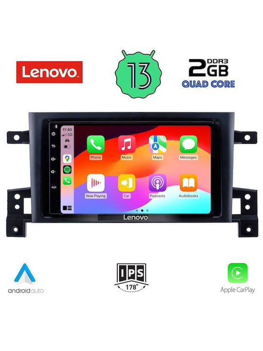 Lenovo Car-Audiosystem für Suzuki Großer Vitara 2005-2015 (Bluetooth/USB/WiFi/GPS/Apple-Carplay/Android-Auto) mit Touchscreen 9"