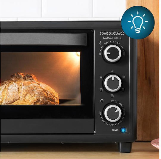 Cecotec Bake & Toast 3090 Gyro Ηλεκτρικό Φουρνάκι 30lt Χωρίς Εστίες με Αέρα Μαύρο
