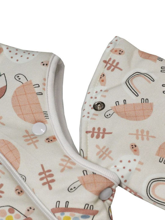 Tender Iarna Sac de dormit Eco Turtle 2.5 tog Ecru cu mâneci detașabile