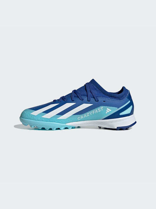 Adidas Παιδικά Ποδοσφαιρικά Παπούτσια X Crazyfast.3 με Σχάρα Bright Royal / Cloud White / Solar Red