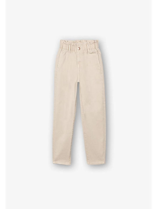 Kids' Denim Pants Beige