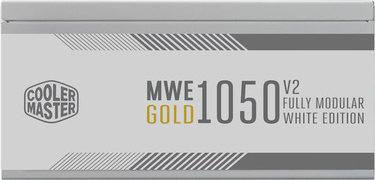 CoolerMaster MWE Gold 1050 White Version rev. 2.0 1050W Λευκό Τροφοδοτικό Υπολογιστή Full Modular 80 Plus Gold