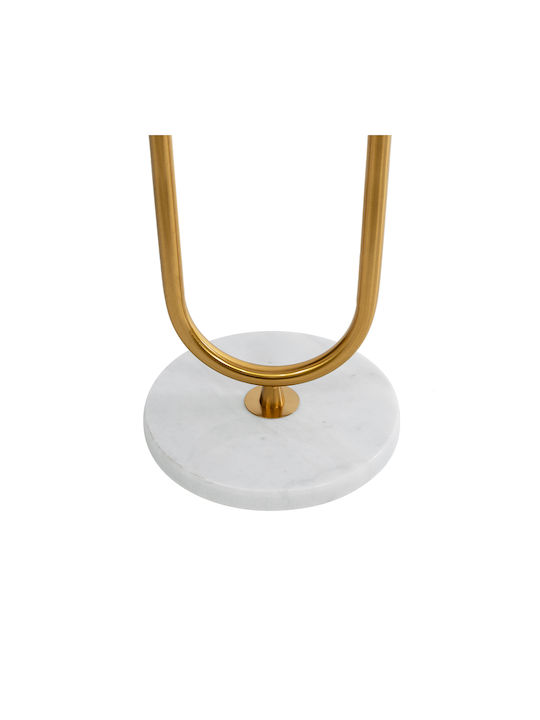 GloboStar Cordelia Floor Lamp H180xW30cm. with Socket for Bulb E27 Gold