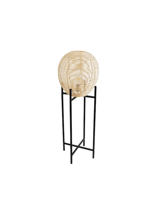GloboStar Nerina Floor Lamp H115xW40cm. with Socket for Bulb E27 Black