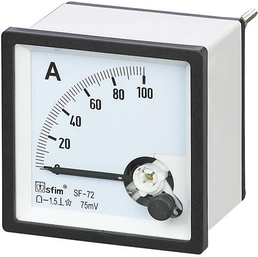 Ampermetru Panou Electric Ușă Îngropat Monofazic 01.034.0035
