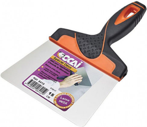 Ocai Ocai Plasterboard Spatula Inox 180mm with Plastic Handle 8418
