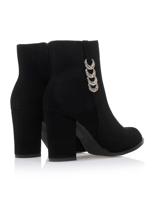 Suede Women's Ankle Boots Black
