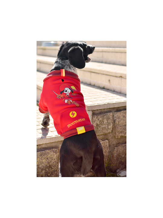 Dashi T-shirt Dog in Red color 50cm.