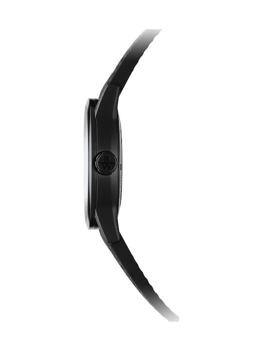 Raymond Weil Ανδρικό Ρολόι 42mm Αυτόματο με Μαύρο Δερμάτινο Λουράκι
