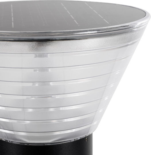 GloboStar VEGGIE Ηλιακό Φωτιστικό Δαπέδου Κολωνάκι 10W 330lm Ψυχρό Λευκό 6000K με Αισθητήρα Κίνησης και Φωτοκύτταρο IP65 23x23x60εκ.