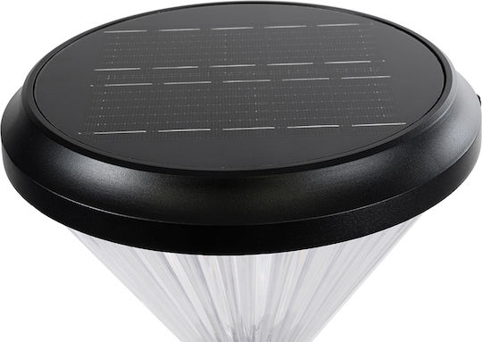 GloboStar Ηλιακό Φωτιστικό Δαπέδου Κολωνάκι 10W 330lm Ψυχρό Λευκό 6000K με Φωτοκύτταρο IP65 26x26x33εκ.