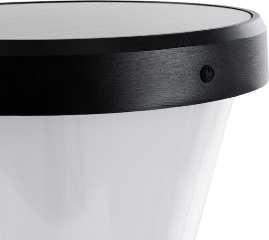 GloboStar Ηλιακό Φωτιστικό Δαπέδου Κολωνάκι 10W 330lm Ψυχρό Λευκό 6000K με Αισθητήρα Κίνησης και Φωτοκύτταρο IP65 24x24x36εκ.