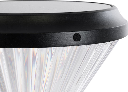 GloboStar Ηλιακό Φωτιστικό Δαπέδου Κολωνάκι 10W 330lm Ψυχρό Λευκό 6000K με Φωτοκύτταρο IP65 26x26x33εκ.