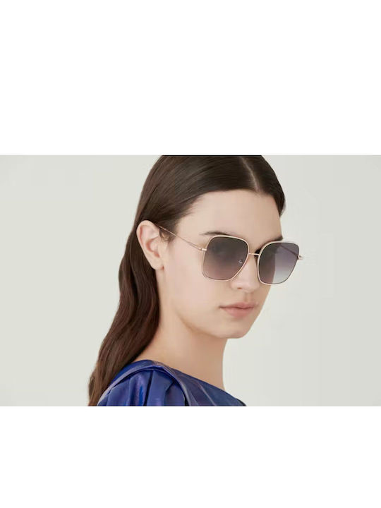 Gigi Barcelona Hannah Unisex Sunglasses with Silver Metal Frame and Blue Gradient Lens 6693/5