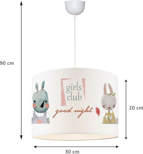 Pakketo Tally Einfaches Licht Kinderdeckenleuchte Deckenleuchte mit Fassung E27 Mehrfarbig 30x20cm