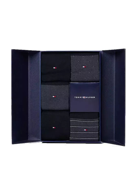 Tommy Hilfiger Birdeye Ανδρικές Μονόχρωμες Κάλτσες Μαύρες 5Pack