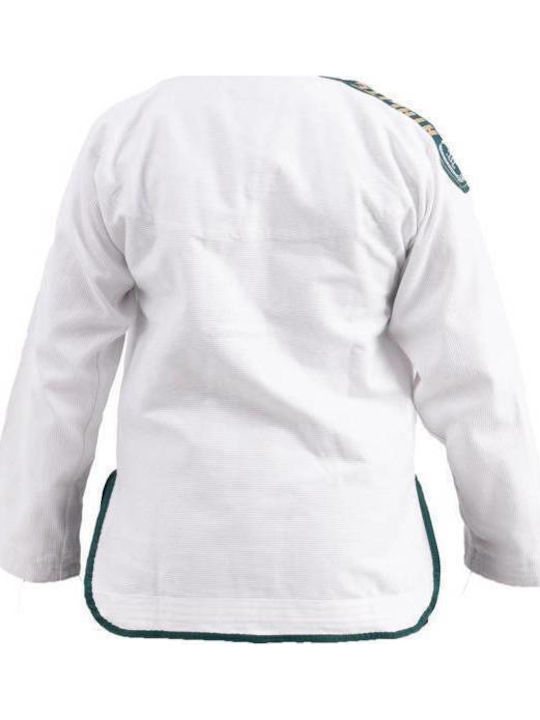 Scramble Ανδρική Ζακέτα Brazilian Jiu Jitsu Λευκή