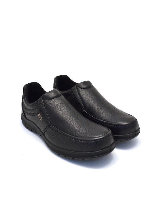 Imac Men's Leather Moccasins Black