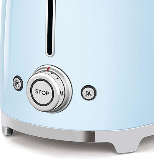Smeg Φρυγανιέρα 2 Θέσεων 1500W Μπλε