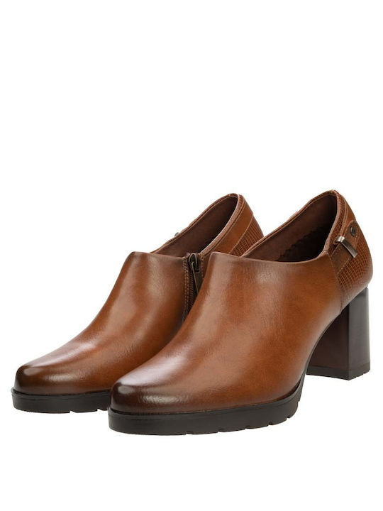 B-Soft Women's Medium Heel Ankle Boots Brown